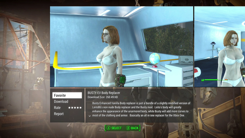 Illustration for article titled The Most Popular Fallout 4 Mods On Xbox One